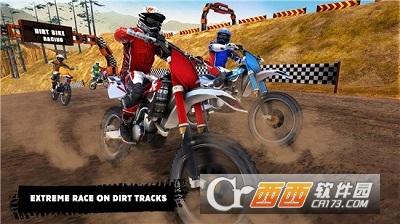泥土路摩托车赛游戏（Dirt Track Bike Racing）