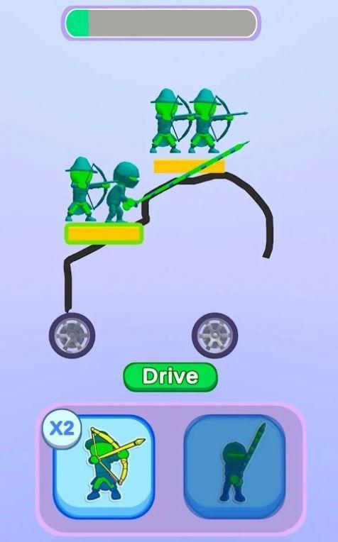 画军队战车游戏